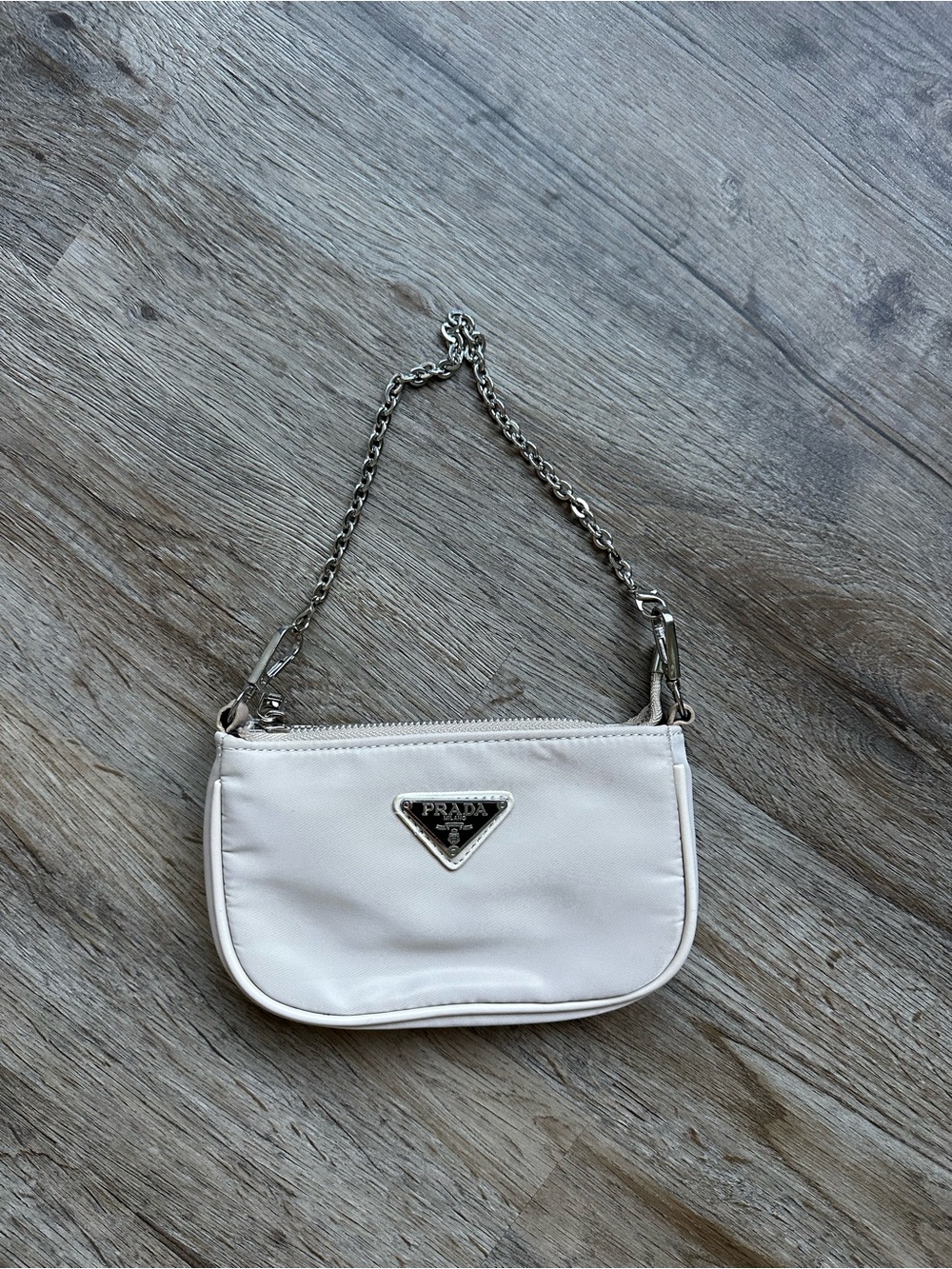 Prada Cream Mini Shoulder Bag